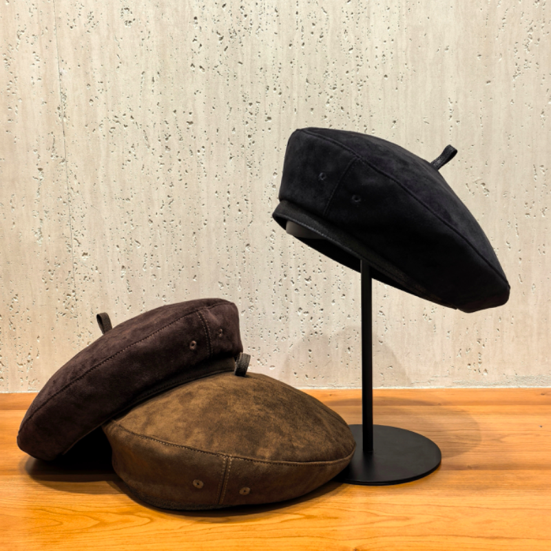 秋冬新款复古贝雷帽女时尚百搭画家帽显脸小八角帽