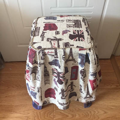 棉麻塑料坐垫凳子套定制