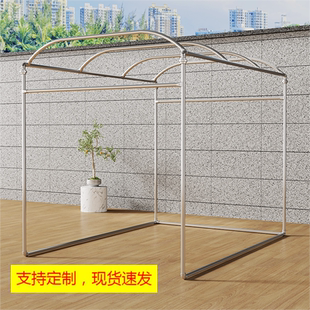 镀锌钢管拱形室外防风防锈落地棚架花架爬藤葡萄架晾衣遮阳遮雨棚