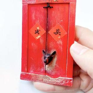 官方正版五台山佛光寺网红狗二亮出头之日创意冰箱贴旅游纪念品