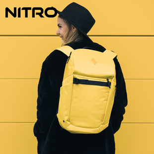 NITRO时尚 双肩包学生书包电脑包休闲简约旅行大容量 潮流背包男士