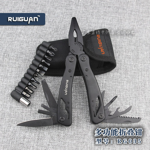 多功能折叠钳子户外组合刀用品