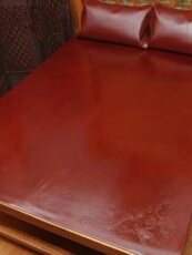 Кожаные сиденья 高端天然头层牛皮凉席硬席1.8m1.5米水牛皮席三件套真皮床垫特价