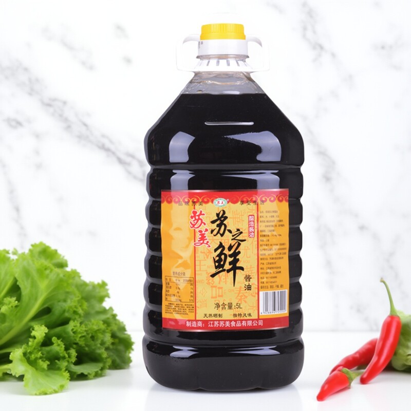 苏美苏之鲜白汤酱油5L江浙沪皖包邮凉拌炒菜捞面点蘸整箱起优惠
