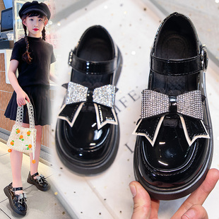 ABC IM儿童鞋子女童公主鞋春秋夏季2026新款小皮鞋黑色乐福舞蹈鞋