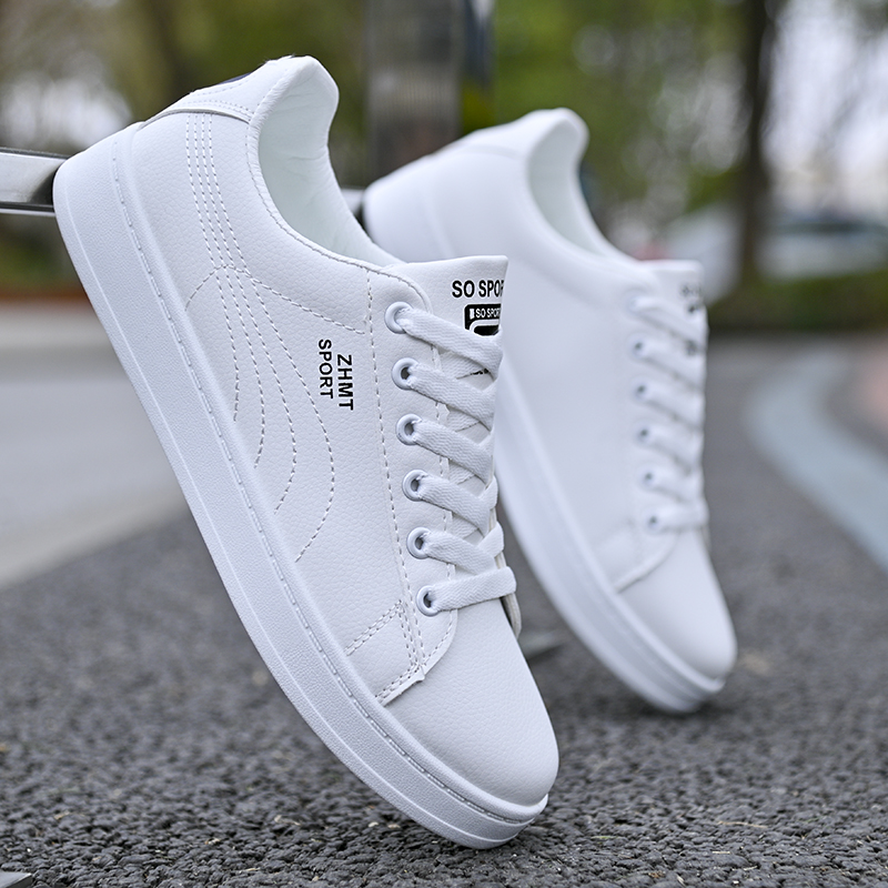 板鞋男鞋新款透气男士休闲鞋软底防滑运动鞋青年小白鞋子男平底鞋