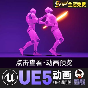 近战终结者UE4虚幻5动画动作资产Melee Weapon Stealth Finishers
