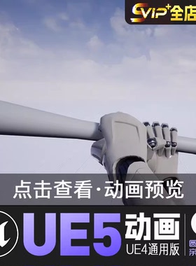第一人称撬棒UE4虚幻5动画动作资产First Person Crowbar