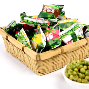 千丝青豌豆蒜香辣味散装青豆粒休闲小包装零食品小吃解馋年货礼盒