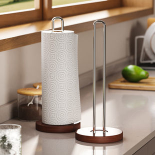 厨房纸巾架立式卷纸架台面卷纸置物架桌面抹手纸架卷筒纸支架