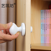 门把手手柄谷仓门实木玻璃木门拉手免打孔阳台防火开移门实心球型