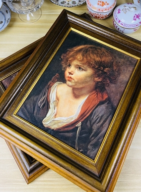 直播拍下8.8折 现货中古木框画三款