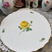 特价 不退不换梅森黄玫瑰一等32cm大托盘