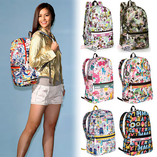 学生书包旅游双肩包女 休闲背包超轻耐磨尼龙防水时尚 明星款 韩版