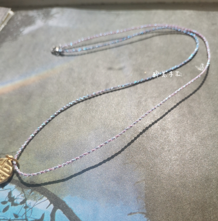 手工编织项链玉佩吊坠