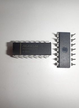 驱动收发器 MAX491ECPD DIP14 MAXIM 全新原厂原装现货