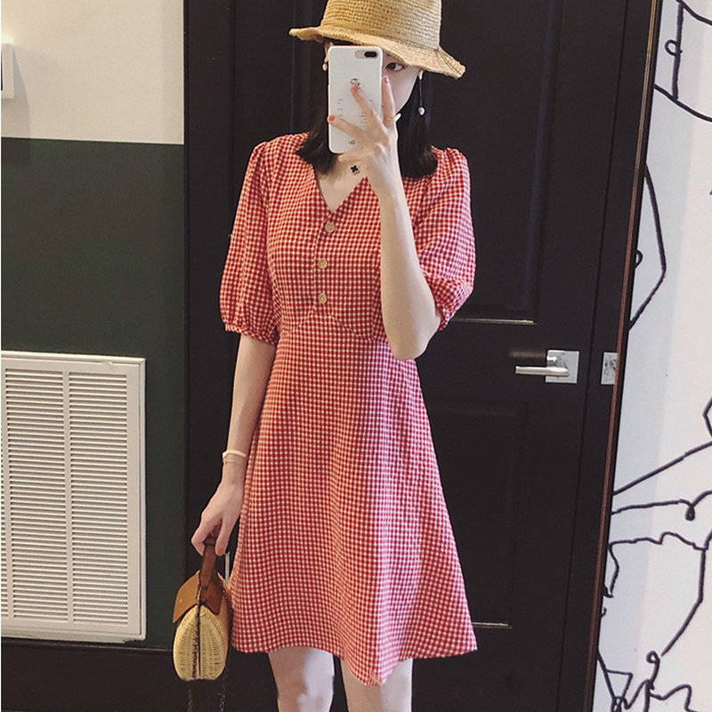 Summer dress new style show thin woman short stature fat Xinji sister dress style