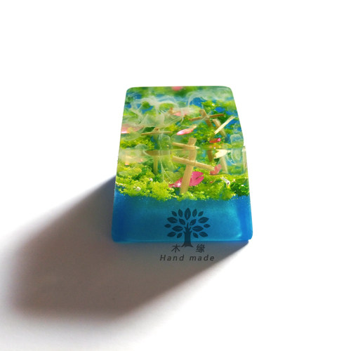 树脂树脂透光个性键帽手工定制