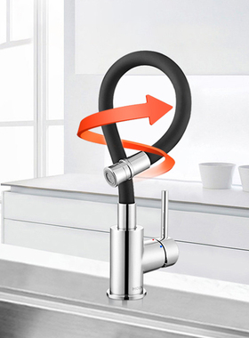 摩恩厨房冷热水龙头万向管水槽家用增压防溅洗菜盆旋转Moen60418