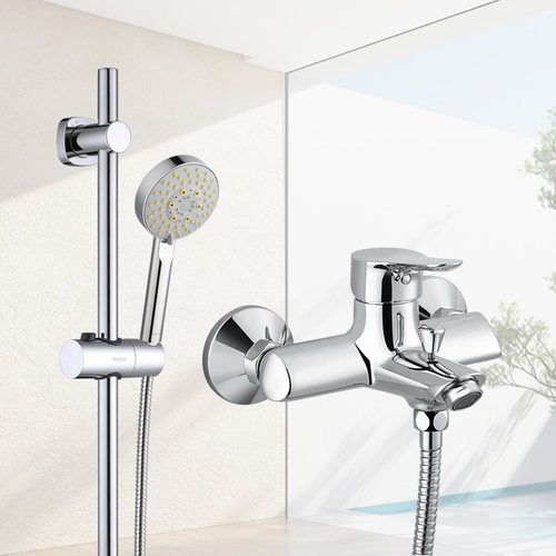 摩恩主体铜材质简易花洒升降