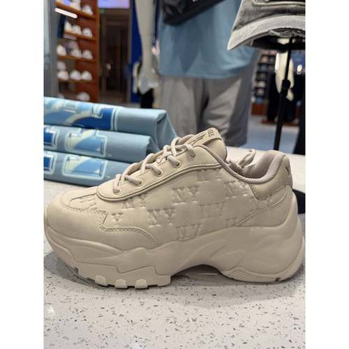 【奥莱折扣】 25新款男女老Ny刻花老花厚底增高运动休闲爸爸鞋3As