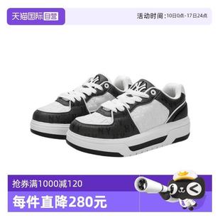 3ASXCMN4N 男女仿牛仔老花低帮学长厚底运动板鞋 50BK 奥莱折扣