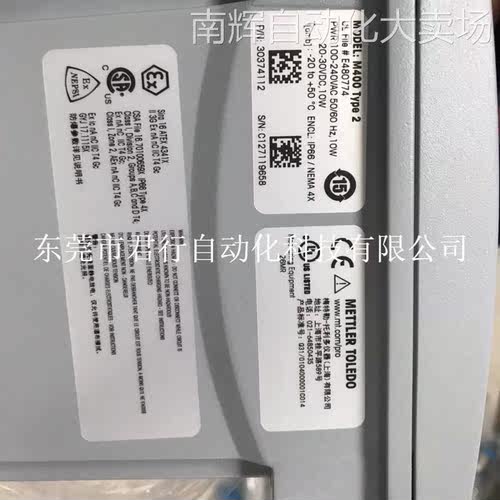 梅特勒 M400变送器30374111 30374112 52121102 52121349全新