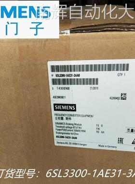 6SL3300-1AE31-3AA0西门子120S系列制动模块6SL33001AE313AA0