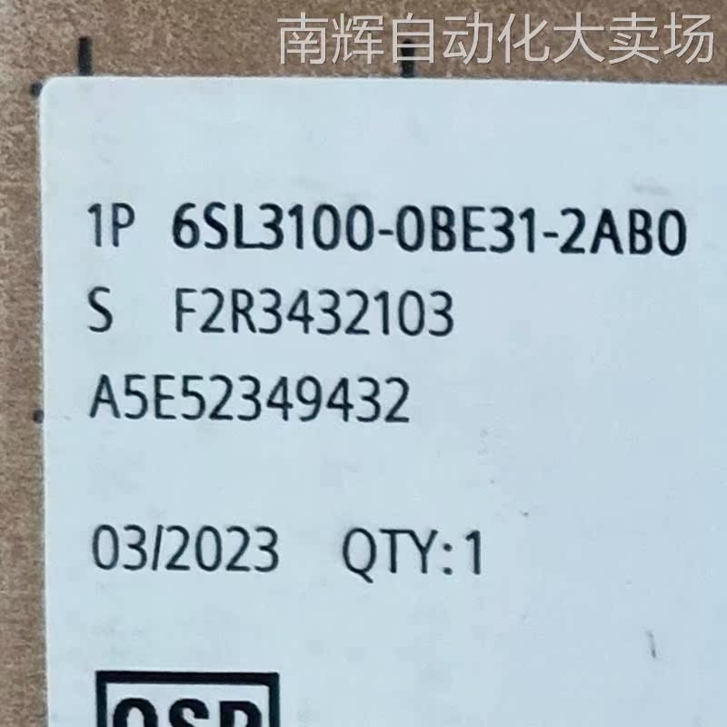 6SL3100西门子6SL3100-0BE31-2AB0电源模块S120变频器电源模块