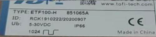 全新原装 ETF100-H 851065A 托菲TOFI光电编码器