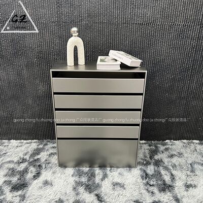 服装店展示台中岛桌陈列台多层收纳架置物架买手店无指纹吧台定制