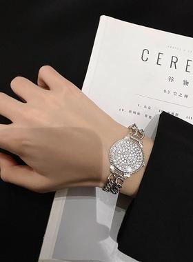 满钻手表女款轻奢小众手链