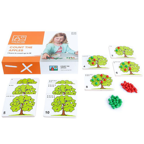 Toys For Life计数苹果树宝宝10以内数字加减法运算点数木制玩具