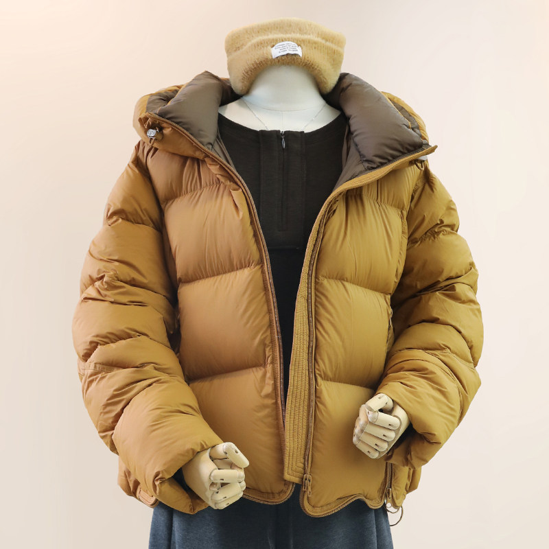 zaw大码女装白鸭绒巨好看的羽绒服胖mm时尚百搭短款保暖连帽外套