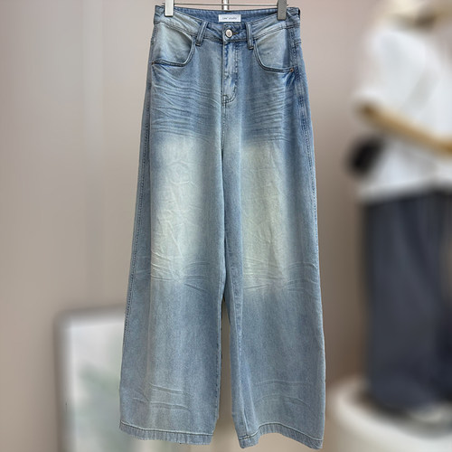 大码蓝色天丝牛仔裤夏季薄款