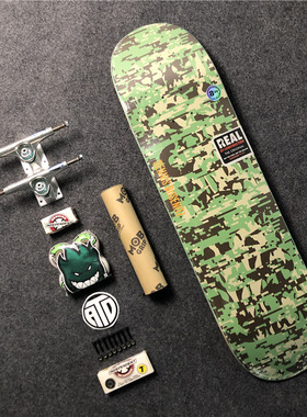 real滑板专业组装双翘8.12蓝色美国进口independent支架sptifre轮