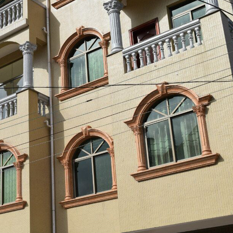 罗马柱窗套模具欧式别墅水泥外墙窗边塑料钢窗户线条模型建筑模板