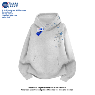 帽衫 雪花刺绣连帽卫衣2025新款 男女同款 复古秋季 宽松情侣上衣 美式