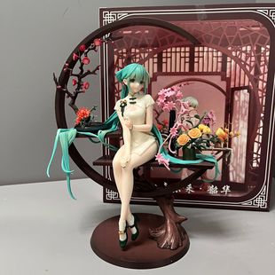 新款 初音 韶华 旗袍初音 1/7可换手 动漫 未来潮玩盲盒PVC