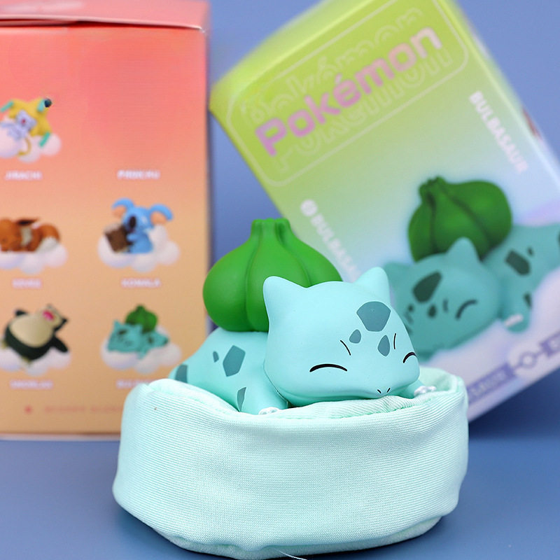 精灵宝可梦睡姿系列潮玩神奇宝贝皮卡丘妙蛙种子车载摆件公仔批发,家居饰品,3D模型摆件,淘宝优惠券,粉丝福利购,淘宝优惠卷