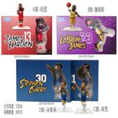 NBA球星手办詹姆斯哈登库里汤普森篮球萌神模型人偶摆件玩具 送礼