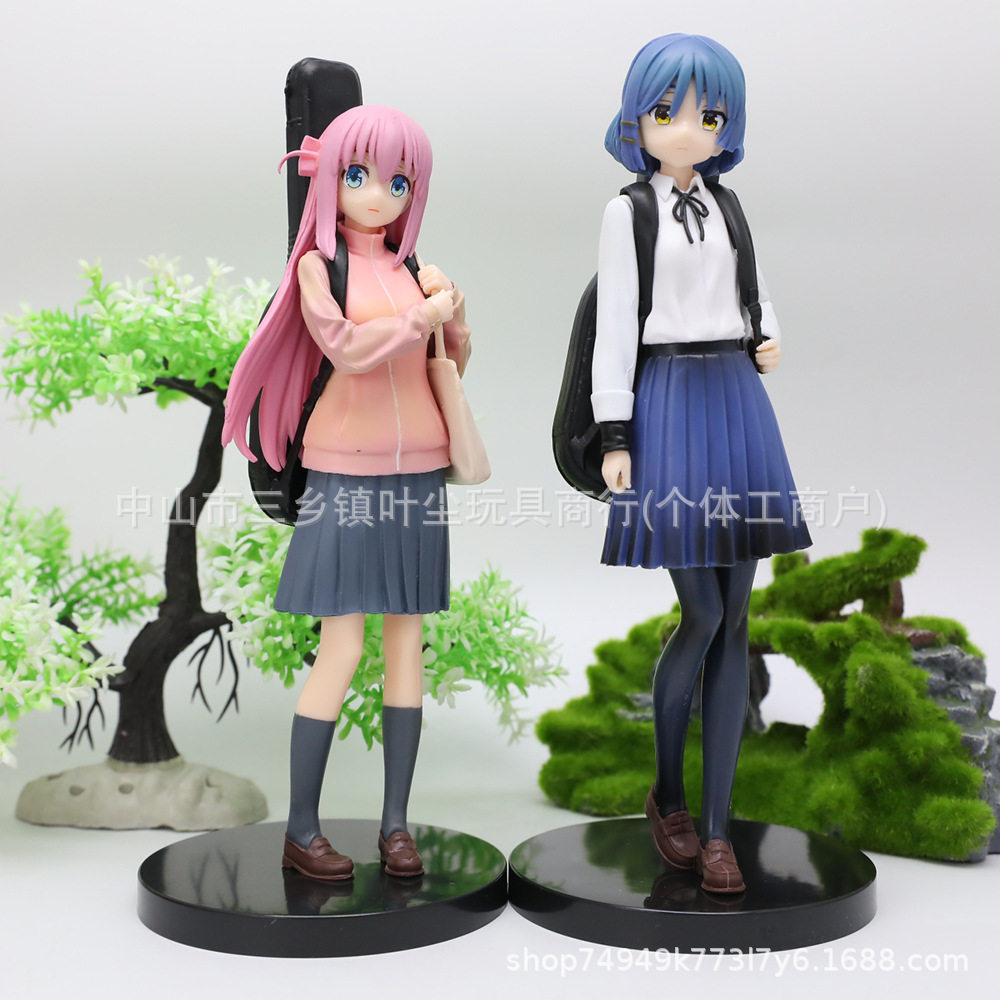 孤独摇滚 吉他包山田凉蓝发 美少女周边动漫摆件模型雕像盒装手办