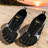 男透气游泳漂流潜水鞋 情侣款 夏季 轻便速干沙滩鞋 赤足五指鞋 溯溪鞋
