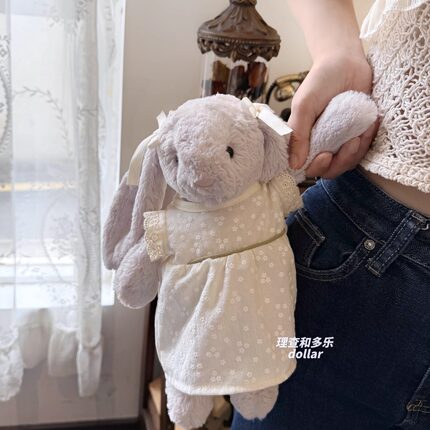 邦尼兔衣服法式碎花裙伽百利兔子裙子jellycat娃衣小熊玩偶衣服