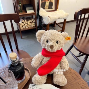 Jellycat玩偶圣诞围巾巴塞罗熊邦尼兔nici新年围脖steiff小熊围巾
