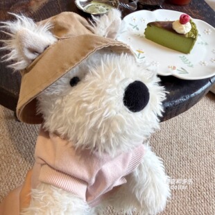 雪纳瑞衣服jellycat西高地衣服苏格兰梗狗狗帽子小型犬背心娃衣
