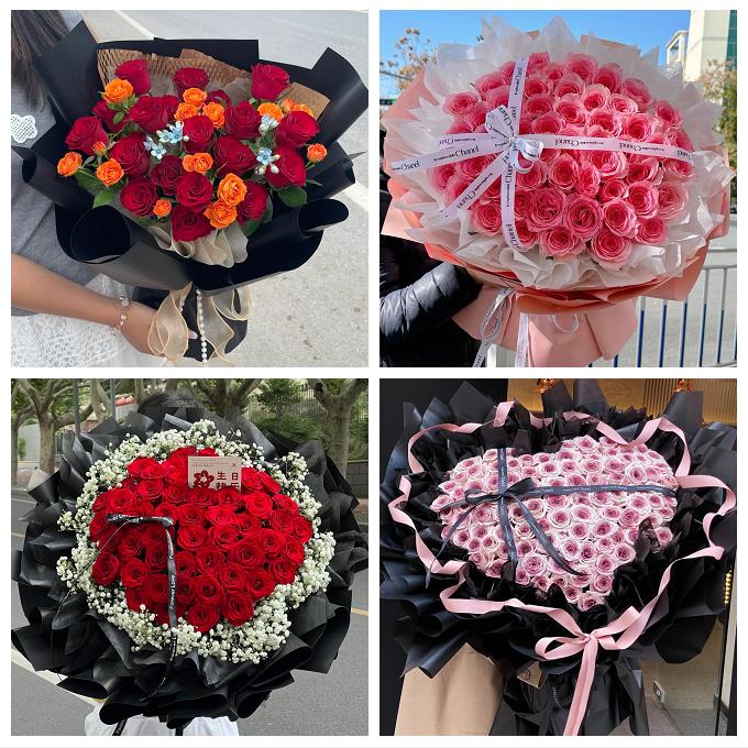 表白脱单送女友玫瑰花束广东湛江市赤坎区霞山区坡头区同城鲜花店