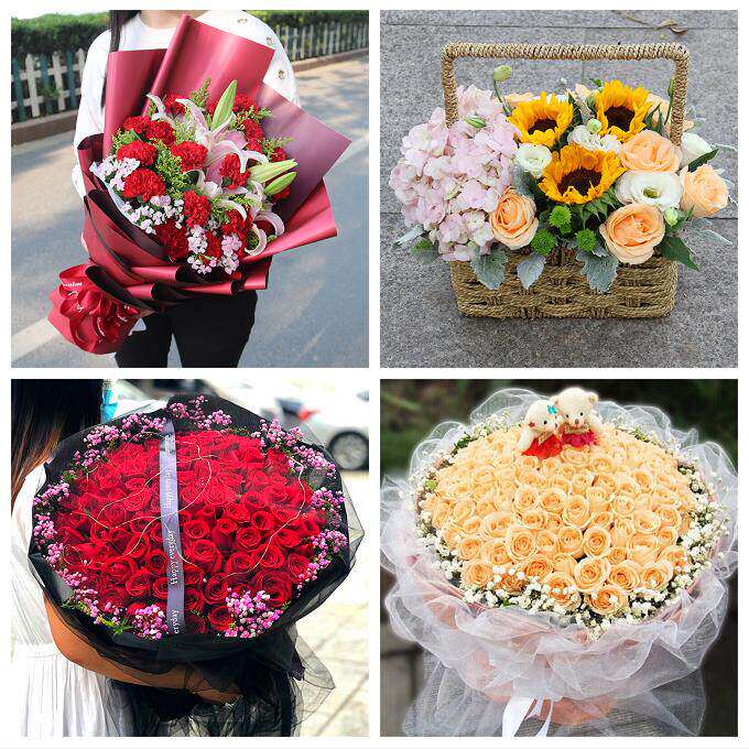 玫瑰百合向日葵康乃馨鲜花陕西渭南市澄城蒲城白水富平县同城速递