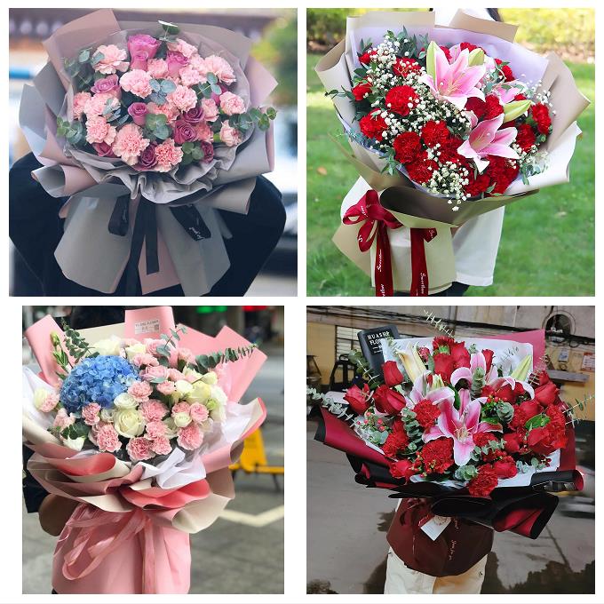 康乃馨花束送父母生日看病人上海市徐汇区枫林长桥田林街同城花店