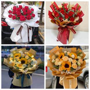 红玫瑰鲜花情人节生日表白花束礼物安徽宣城泾县绩溪旌德县宁国市